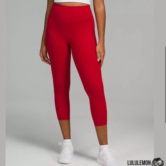 Lululemon Base Pace High Rise Tight Legging Red 6 FLAWS - Picture 11 of 11
